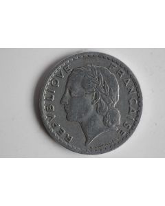 Monnaie 5 Francs Lavrillier 1952