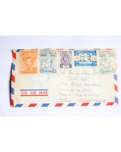 Timbres Guatemala aérien par avion 1970