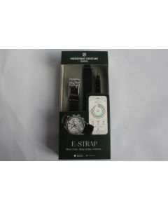 FREDERIQUE CONSTANT Bracelet connecté e-Strap cuir noir 22 mm montre