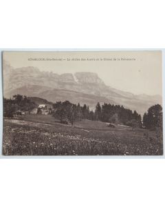 CPA Combloux La chaîne des Aravis Chalet de la Balancerie Haute-Savoie