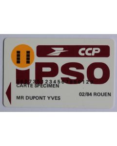 Télécarte France IPSO Philips CCP Specimen Rouen