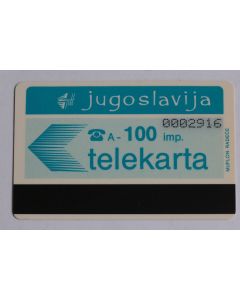 Télécarte Autelca Yougoslavie Telekarta 100