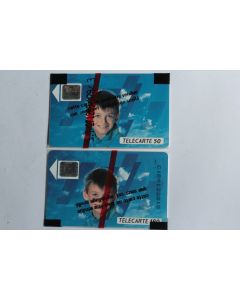 Télécartes à puce France Visage d'enfant 1989 NSB