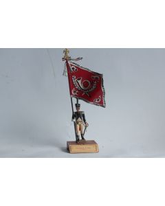 Soldat de plomb Porte drapeau Chasseurs à pied CBG Mignot