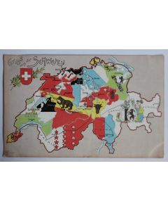 Carte postale ancienne Gruss aus der Schweiz Carte Suisse