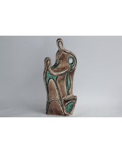 Sculpture céramique Marcel NOVERRAZ Charles COLLET Suisse 1950