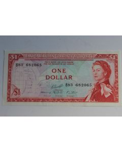 Billet 1 Dollar États des caraïbes orientales 1985-1987