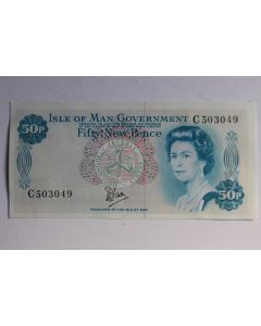Billet 50 New Pence Île de Man type Elizabeth II