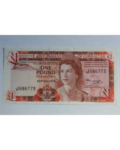Billet 1 Pound Gibraltar 1975 neuf