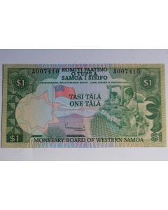 Billet 1 Tala Samoa occidentales 1980