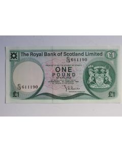 Billet 1 Pound Écosse 1982