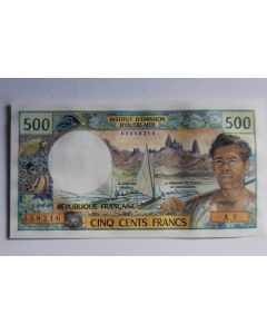 Billet 500 Francs Outre-Mer Papeete Tahiti 1985