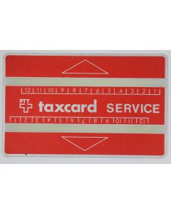 Télécarte de service Landis & Gyr Taxcard Service 610S Suisse 1996
