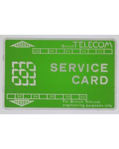 Télécarte de service Landis & Gyr Service Card 806S BTS002 Royaume-Uni