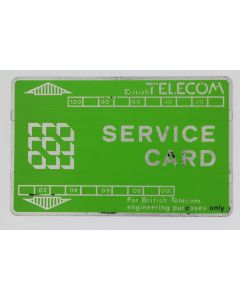 Télécarte de service Landis & Gyr Service Card 806S BTS002 Royaume-Uni