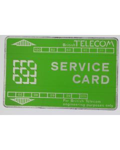 Télécarte de service Landis & Gyr Service Card 806S BTS002 Royaume-Uni