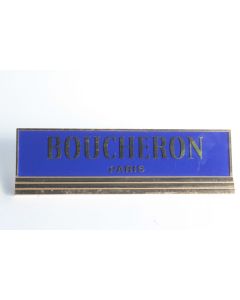 BOUCHERON Paris Plaque publicitaire Bijoux Montre