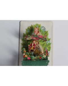 Image chromo dépliant XIXe siècle diorama