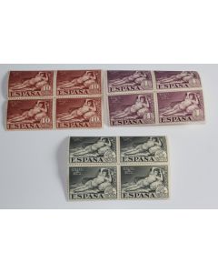 Timbres Espagne série 1930 neufs bloc 4 