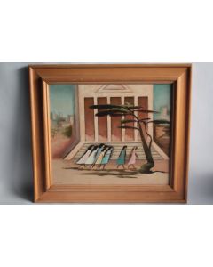Tableau Peinture OLSEN Art naïf