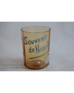 Verre émaillé Souvenir de Niort