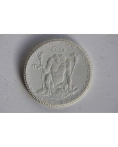 Médaille porcelaine Meissen Schwarze Schmach Allemagne 1922