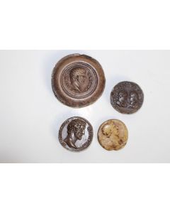 Anciens moulages 4 monnaies antiques