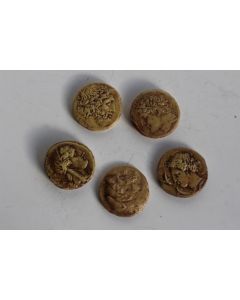 Anciens moulages 5 monnaies antiques