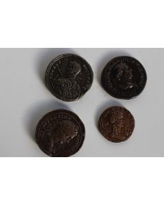 Anciens moulages 4 monnaies antiques