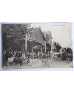 Carte postale ancienne Blida Le marché Algérie