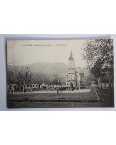 Carte postale ancienne Duperré Église et Djebel Doui Algérie