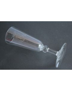 Ancien verre cristal gravé Couronne de Marquis MB