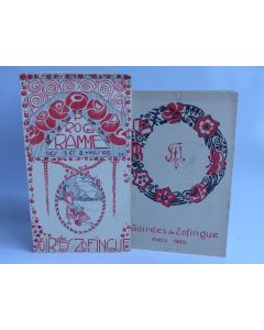 Programmes Soirées Société étudiants Zofingue 1916 Suisse