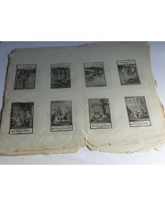 Anciennes gravures allemandes Scènes bibliques XVIIIe siècle religion