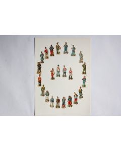 Images chromos gaufrés découpés Personnages militaires 1890