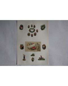 Images chromos gaufrés découpés Angelots 1890