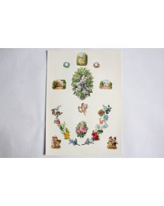 Images chromos gaufrés découpés 1890