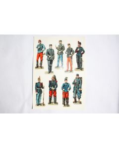 Images chromos gaufrés découpés 1890