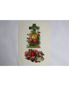 Images chromos gaufrés découpés Fleurs 1890