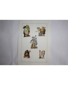Images chromos gaufrés découpés Musiciens 1890