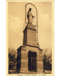 CPA 69 RHONE Ermitage du Mont Cindre proche de LYON La vierge Statue