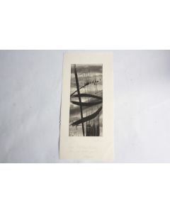 Lithographie originale François PONT Composition abstraite