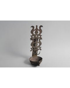 Lampe à huile Chaleil Art populaire XIXe siècle
