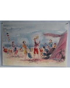 Lithographie originale Georges YOLDJOGLOU L'orgueil