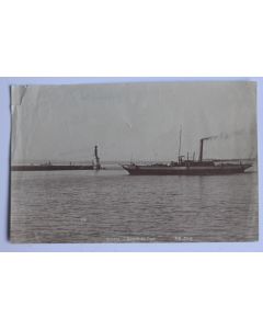 Ancienne photographie Genève Port Guillaume Tell II Lac Léman Suisse