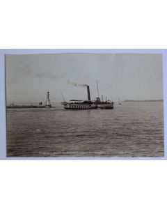 Ancienne photographie Bateau à vapeur Le Simplon Lac Léman Suisse