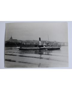 Ancienne photographie Bateau L'Aigle Lac Léman Suisse