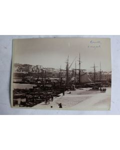 Ancienne photographie Marseille Port et Genève Lac Léman Bateaux