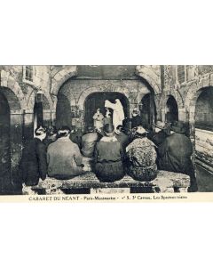 CPA CABARET DU NEANT Paris Montmartre n°5 Caveau Les Spectres tristes
