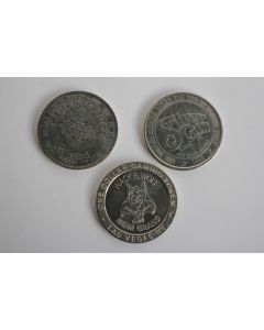  3 Jetons souvenir cirque et casino Las Vegas années 1990